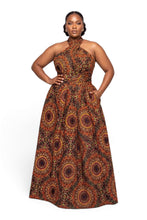 Load image into Gallery viewer, 6 Yards - African Wax print fabric - Brown Savanna Sun - 100% cotton