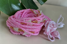 Lade das Bild in den Galerie-Viewer, Waist Beads / African Hip Chain - Pink Butterfly Damilola (Traditional non-elastic string)