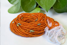 Lade das Bild in den Galerie-Viewer, Waist Beads / African Hip Chain - Orange Amarachi (Traditional non-elastic string)