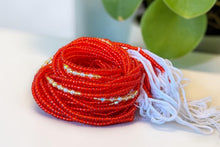 Load image into Gallery viewer, Waist Beads / African Hip Chain - Red Anwuli (Traditional non-elastic string)