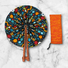 Lade das Bild in den Galerie-Viewer, African Hand fan - Ankara print Hand fan - Multicolor Afia