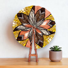 Afbeelding in Gallery-weergave laden, African Hand fan - Ankara print Hand fan - Multicolor Bolanle