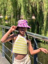 Load image into Gallery viewer, Bucket hat / Fisherman hat with African print - Purple Kente - Kids & Adults sizes (Unisex)