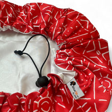 Load image into Gallery viewer, 10 pieces - Red mud / bogolan Satin Hair Bonnet ( Reversable Satin Night sleep cap )
