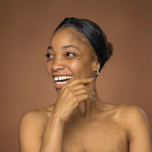 Load image into Gallery viewer, Black Satin Headband with Twist - Adult Hair Accessory