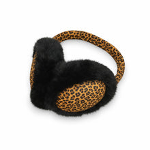 Load image into Gallery viewer, African Print Earmuffs - Foldable Winter Ear Warmers - Leopard