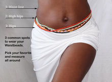 Load image into Gallery viewer, Waist Beads / African Hip Chain - Chinara - Pink / gold (Traditional non-elastic string)