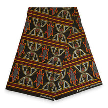 Load image into Gallery viewer, Bucket hat / Fisherman hat with African print - Black Red Toghu Bamenda Cameroon - Kids &amp; Adults sizes (Unisex)
