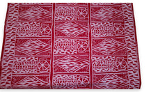 Lade das Bild in den Galerie-Viewer, 6 Yards - Afrikanischer Druckstoff - Rotes Ndop Kamerun - 100% Baumwolle
