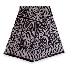 Load image into Gallery viewer, African headwrap - Black &amp; White Ndop Cameroon
