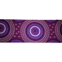 Charger l&#39;image dans la galerie, 6 Yards - Tissu imprimé africain - Motifs pointillés violets - 100% coton
