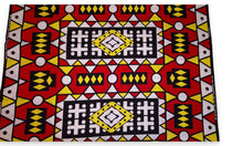 Charger l'image dans la galerie, Foulard africain rouge Samakaka - Imprimé tribal angolais Samacaca
