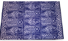 Load image into Gallery viewer, 6 Yards - African Wax print fabric - Blue White Ndop Cameroon - 100% cotton
