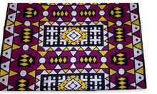 Afbeelding in Gallery-weergave laden, 6 Yards - Afrikaanse printstof - Paars Geel Samakaka / Samacaca (Angola) - 100% katoen
