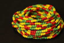 Charger l&#39;image dans la galerie, Perles de taille / Chaîne de taille africaine - IMUDIASE - multicolore (élastique)
