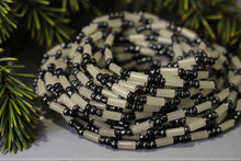 Afbeelding in Gallery-weergave laden, Tailleparels / Afrikaanse Tailleketting - OTASOWIE - Grijs (elastisch)
