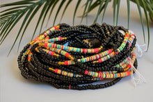 Load image into Gallery viewer, Waist Beads / African Hip Chain - Ovie - Black mix (Traditional non-elastic string)
