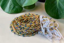 Load image into Gallery viewer, Waist Beads / African Hip Chain - Gold Crystal Abimbola (Traditional non-elastic string)
