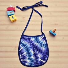 Charger l&#39;image dans la galerie, African Print Baby Bib - Blue Tie Dye (Unisex)
