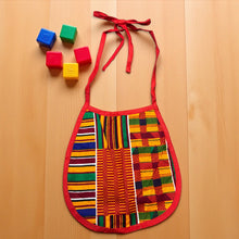 Charger l&#39;image dans la galerie, African Print Baby Bib - kente print (Unisex)
