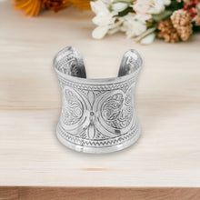 Charger l&#39;image dans la galerie, Bracelet manchette style africain - Infini - Argent
