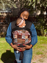Load image into Gallery viewer, African Print Baby Carrier / Baby sling / baby wrap - Brown Bogolan Mosaic
