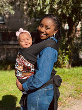 Load image into Gallery viewer, African Print Baby Carrier / Baby sling / baby wrap - Brown Bogolan Mosaic

