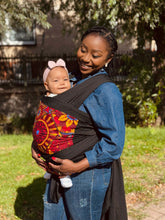 Load image into Gallery viewer, African Print Baby Carrier / Baby sling / baby wrap - Red &amp; Yellow Mandala Patchwork
