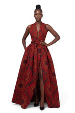 Afbeelding in Gallery-weergave laden, 6 Yards - Afrikaanse wax print stof - Rood Sunfire Bloom - 100% katoen
