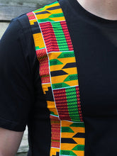 Load image into Gallery viewer, African Kente Print Mens&#39; T-shirt (slim fit)
