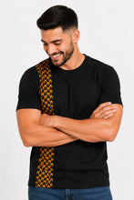 Load image into Gallery viewer, T-shirt with African print details - 
