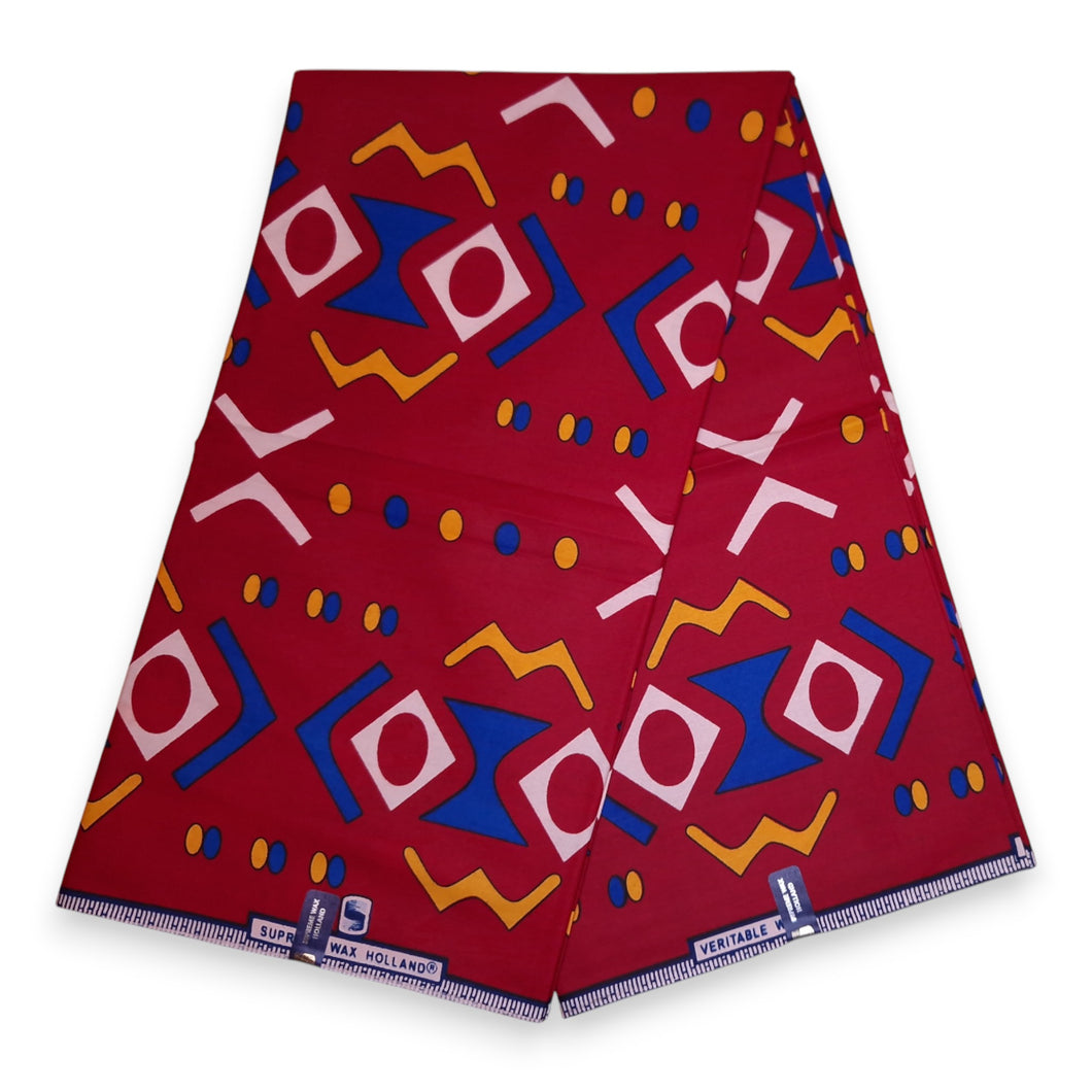 6 Yards - Afrikanischer Wax-Druckstoff - Blue mills