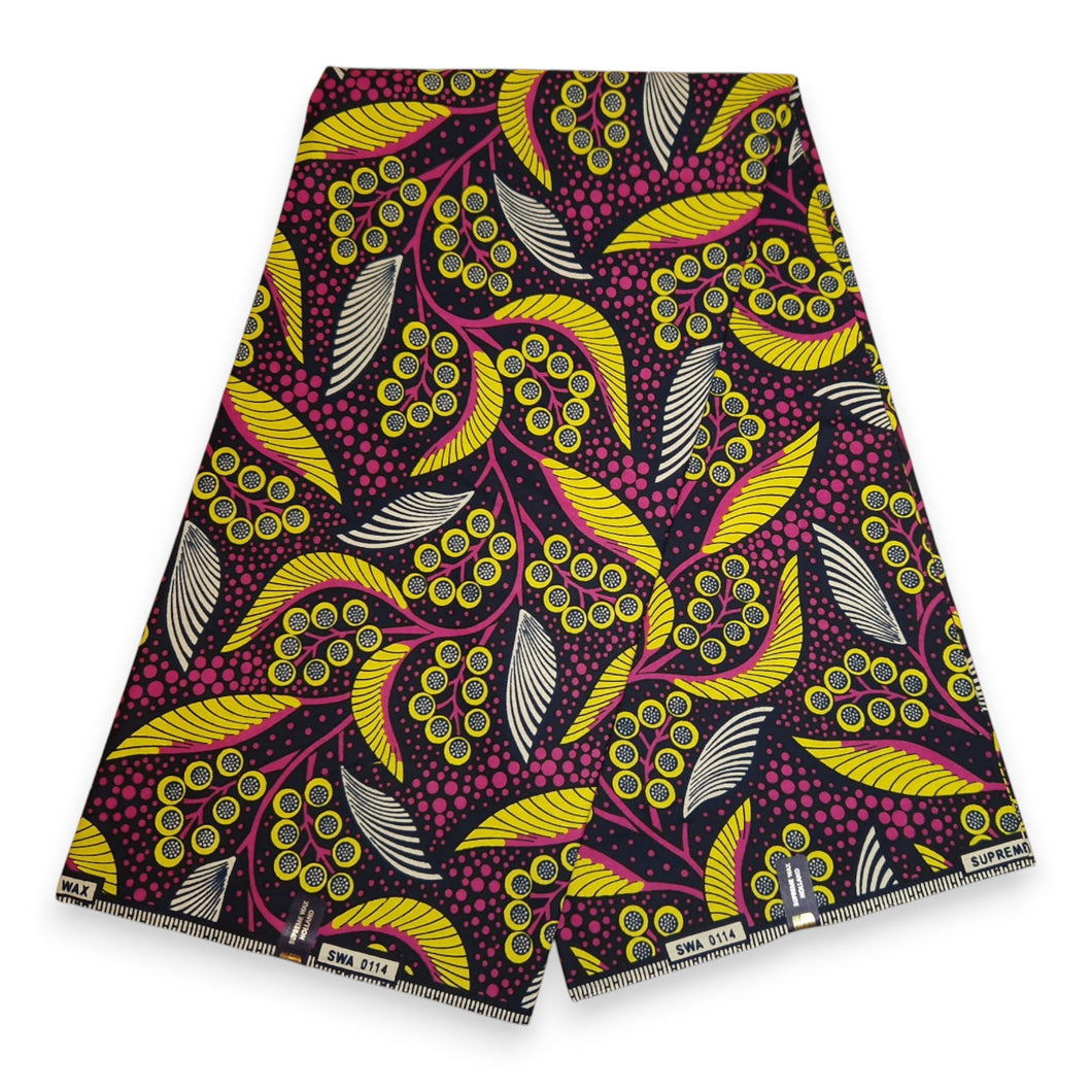 6 Yards - Afrikanischer Wax-Druckstoff - Blue mills