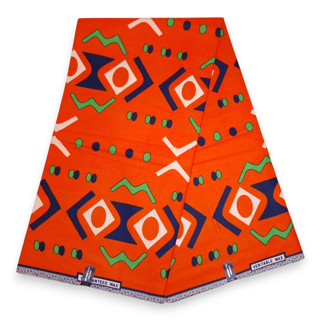 6 Yards - Afrikanischer Wax-Druckstoff - Blue mills