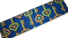 Load image into Gallery viewer, 6 Yards - African Wax print fabric - Blue Lime Keys Super Wax - 100% cotton

