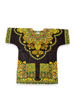 Lade das Bild in den Galerie-Viewer, Schwarzes Dashiki-Shirt / Dashiki-Kleid - Afrikanisches Print-Top - Unisex
