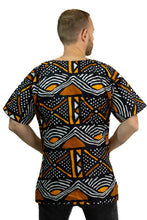 Load image into Gallery viewer, Black Bogolan Dashiki Shirt / Dashiki Dress - African print top
