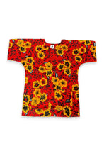 Load image into Gallery viewer, Red Flowers Dashiki Shirt / Dashiki Dress - African print top - Unisex
