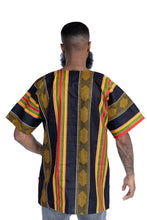 Charger l&#39;image dans la galerie, Black Pan Africa Dashiki Shirt / Dashiki Dress - African print top - Unisex
