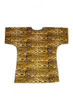 Load image into Gallery viewer, Black Yellow Ndop Cameroon Dashiki Shirt / Dashiki Dress - African print top - Unisex
