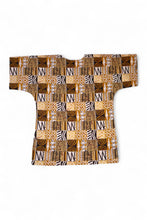 Load image into Gallery viewer, Sand Bogolan Mosaic Dashiki Shirt / Dashiki Dress - African print top - Unisex
