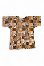 Load image into Gallery viewer, Sand Bogolan Mosaic Dashiki Shirt / Dashiki Dress - African print top - Unisex
