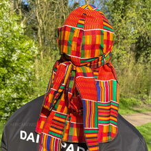 Lade das Bild in den Galerie-Viewer, Durag / Du-rag / Do-rag / Bandana - Unisex - Gelb / grün Kente

