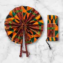 Load image into Gallery viewer, African Hand fan - Ankara print Hand fan - Osei - kente
