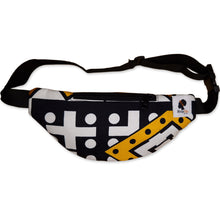 Load image into Gallery viewer, African Print Fanny Pack - Mustard yellow samakaka - Ankara Waist Bag / Bum bag / Festival Bag with Adjustable strap
