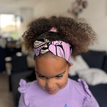 Load image into Gallery viewer, African print Headband - Kids - Hair Accessories - Purple
