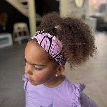 Load image into Gallery viewer, African print Headband - Kids - Hair Accessories - Purple

