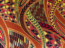 Lade das Bild in den Galerie-Viewer, 6 Yards - Afrikanischer Druckstoff - Exklusive verzierte Glitzereffekte 100% Baumwolle - GL-4002 Braun Gold
