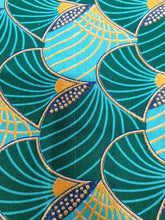 Load image into Gallery viewer, 6 Yards - African print fabric - Exclusive Embellished Glitter effects 100% cotton - GL-4014 Green Gold (Important: please read)
