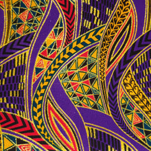 Afbeelding in Gallery-weergave laden, 6 Yards - Afrikaanse printstof - Exclusieve versierde glittereffecten 100% katoen - GL-4019 Paars Goud
